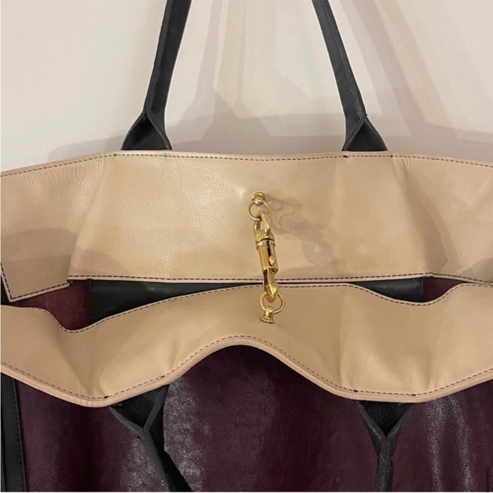 Chloe Alison East-West Colorblock Large Calfskin Tote Purple & Black 2013 - Picture 7 of 13